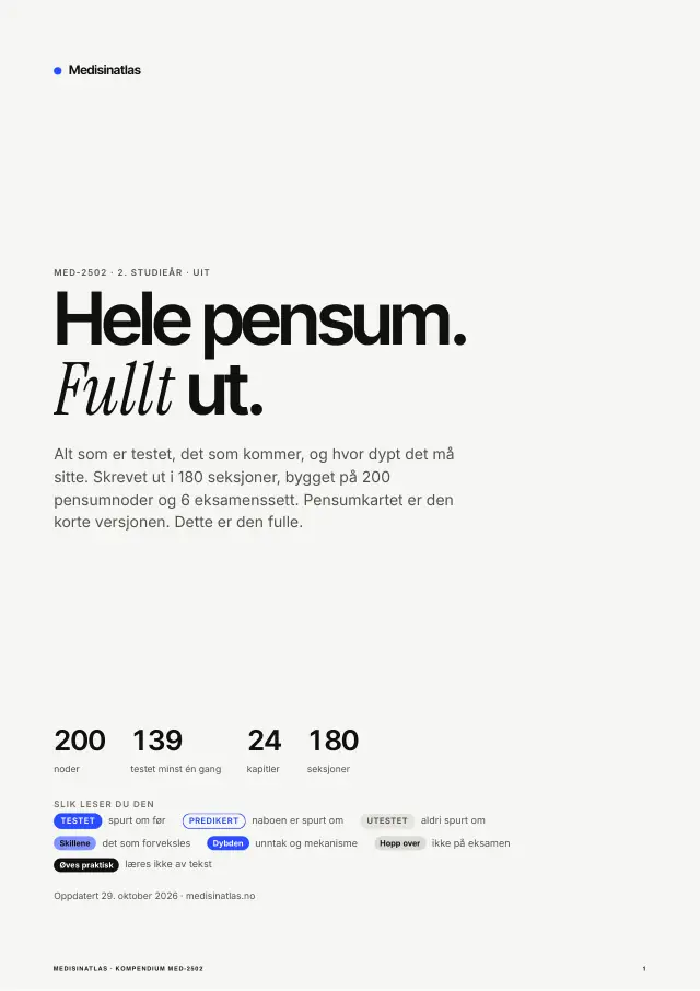 Side 1 av Kompendium MED-2502